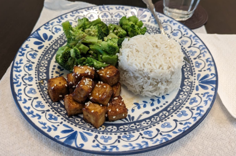 Crispy Teriyaki Tofu